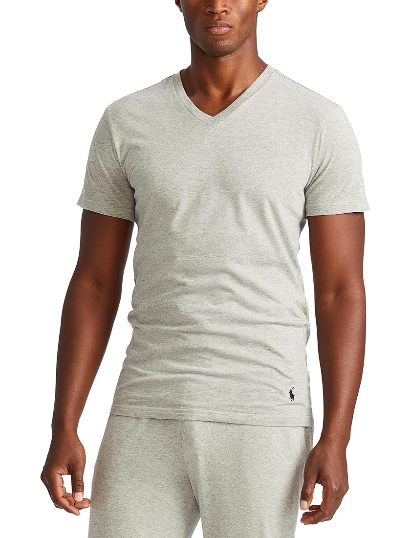 Polo Ralph Lauren Mens Classic fit Short Sleeve T-Shirt Shirt Large Grey Solid