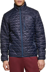 Bass Outdoor Men's Delta Diamond Quilted Packable Puffer Jacket Coat Blue 2XL