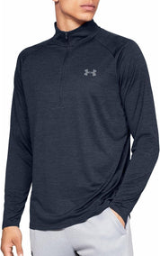 Under Armour Mens Tech Quarter Zip Pullover Sweatshirt Jacket Small Navy Blue