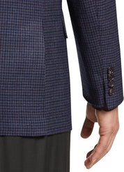 Lauren Ralph Lauren Men's Regular Fit Blazer Navy Red Plaid Pattern 38R