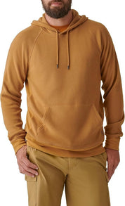 Bass Outdoor Men's Bay Stretch Waffle Knit Hoodie Sweatshirt Bone Brown 2XL