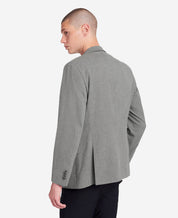 Kenneth Cole Mens Slim Fit Grey Mini Check Stretch Techni Cole Sport Coat Grey 42S