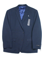 Marc New York Mens Modern fit 2 Piece Suit 46 R / 37 Waist Navy Blue Stretch