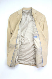 Michael Kors Men's Classic-Fit Stretch Corduroy Solid Sport Coat 48R Tan Camel
