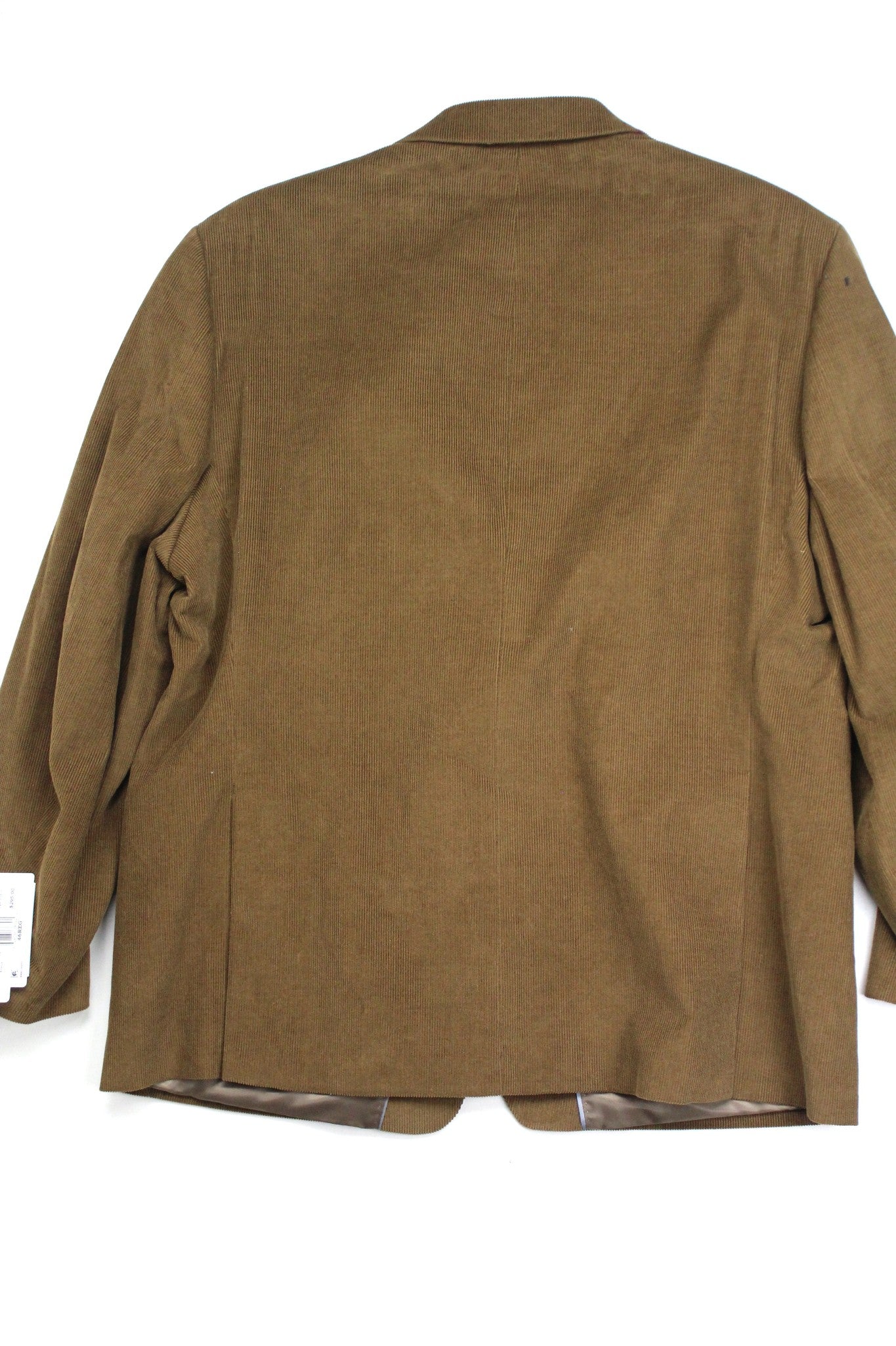 Michael Kors Mens Modern fit Corduroy Sport Coat Blazer 46 L Brown Solid Stretch