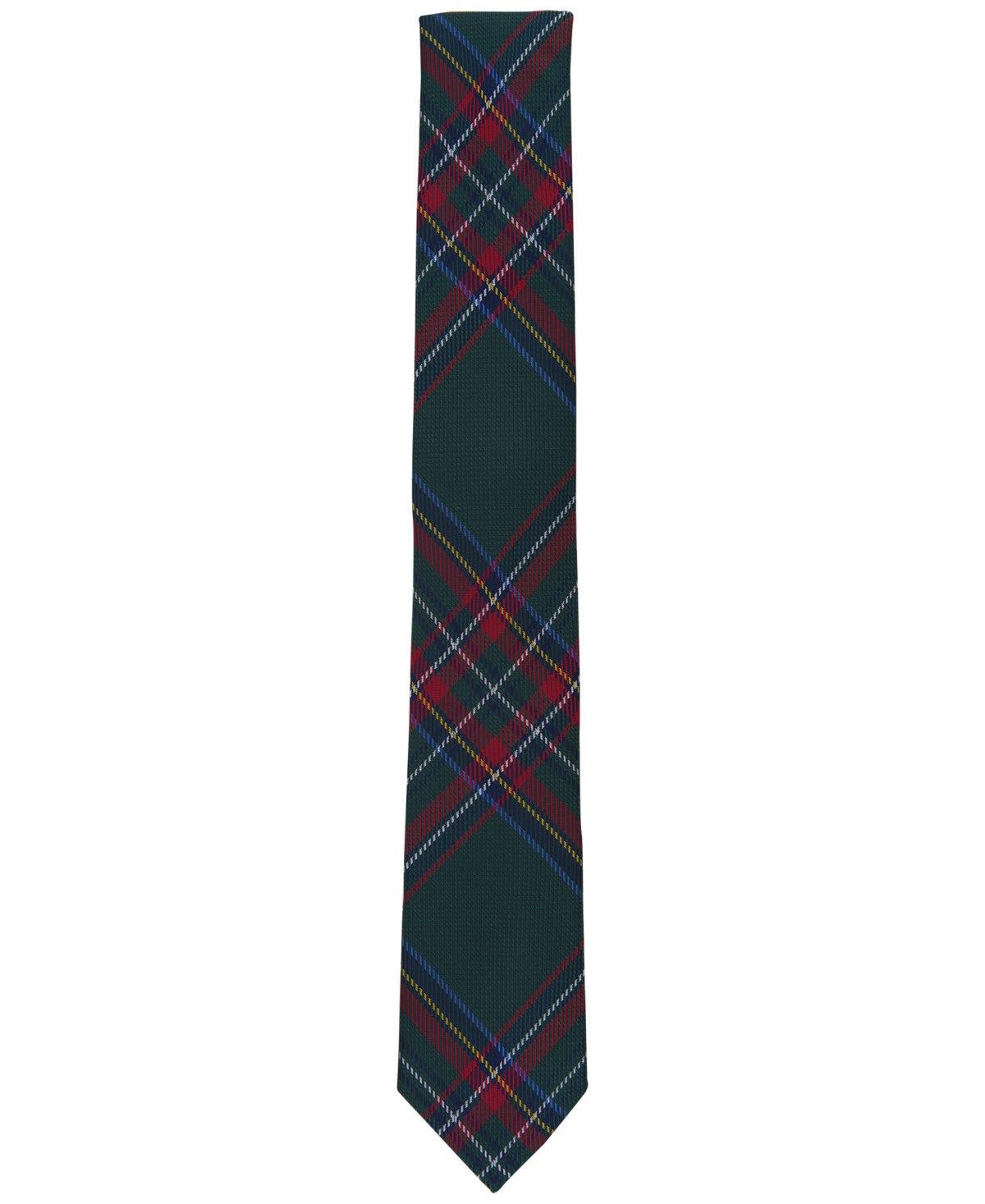 Bar III Men's Farrin Plaid Tie Green Necktie