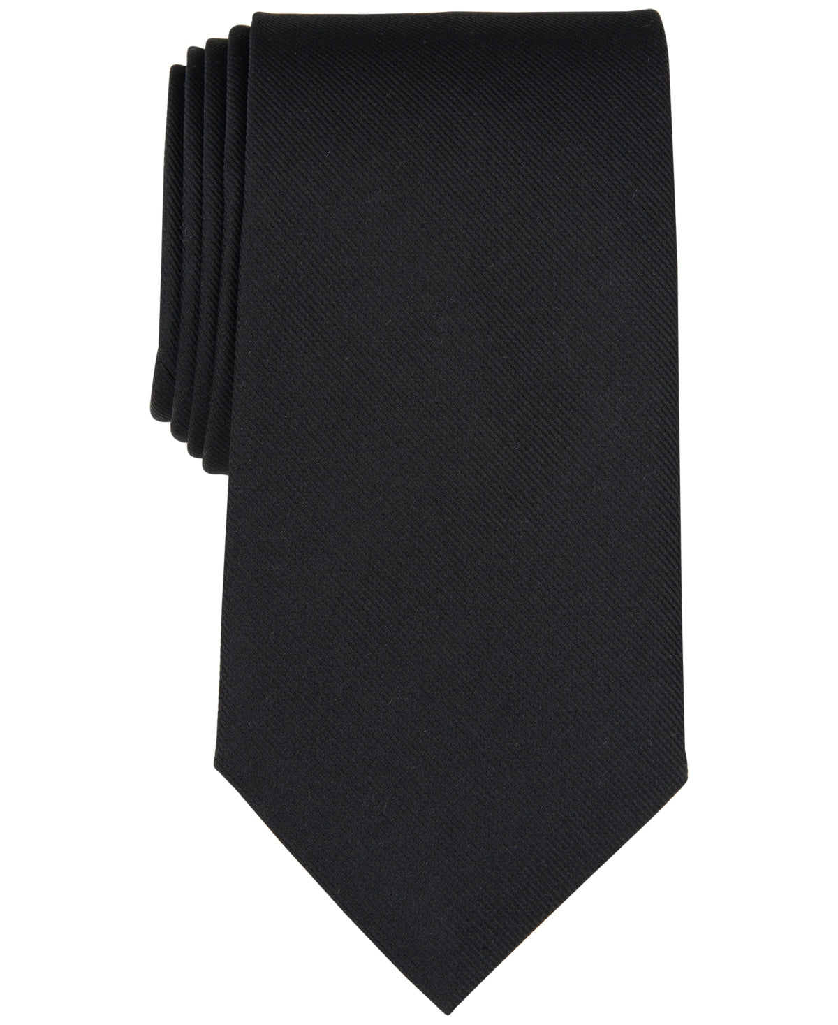 Brooks Brothers B by Mens Repp Solid Silk Ties Neck Tie Black