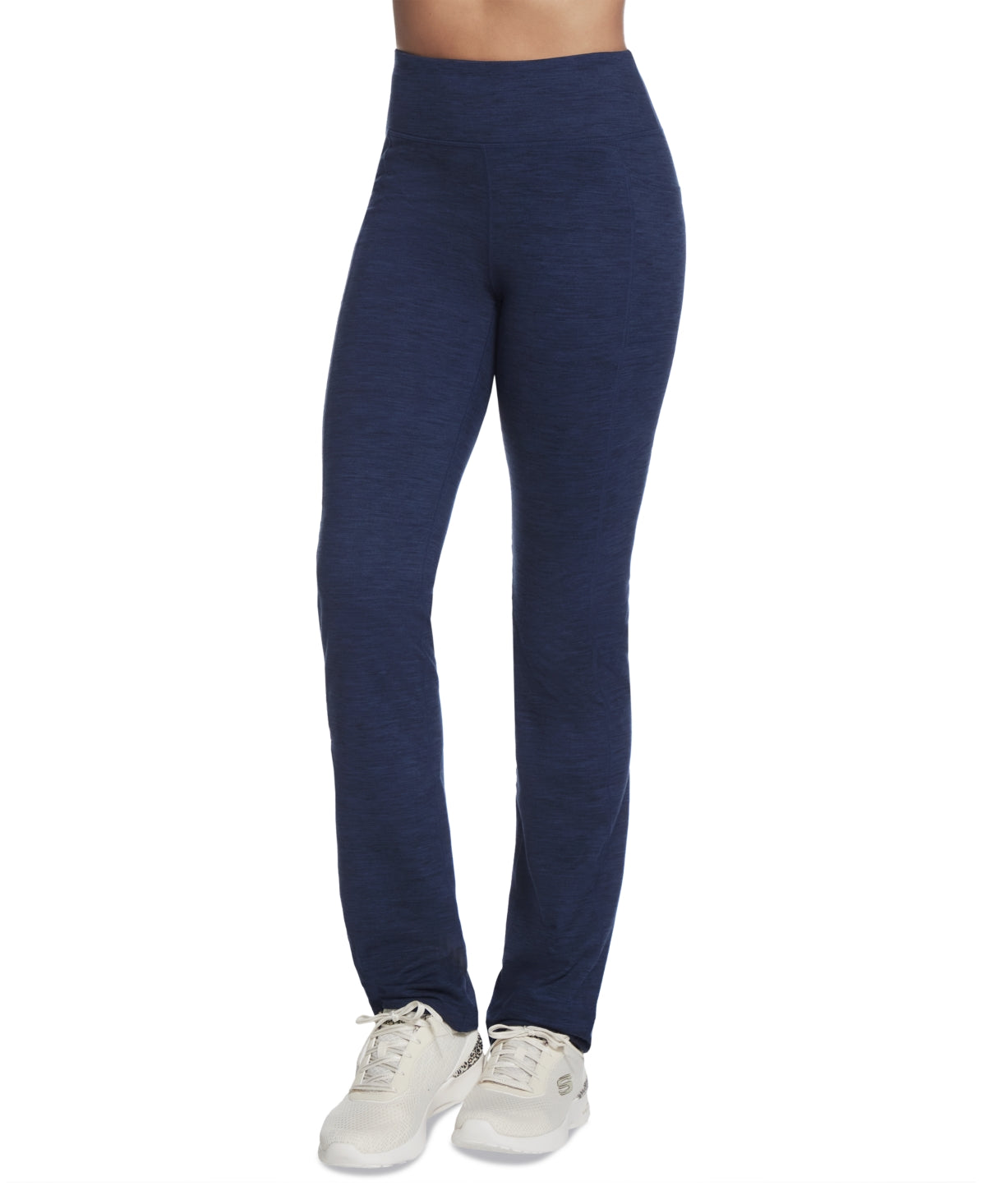 Skechers Womens Regular fit High Rise Athletic Pants 2X Blue Moisture Wicking