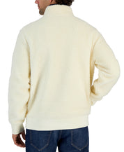 Michael Kors Mens Fleece Pullover Sweater Jacket Bone Beige Blue XS