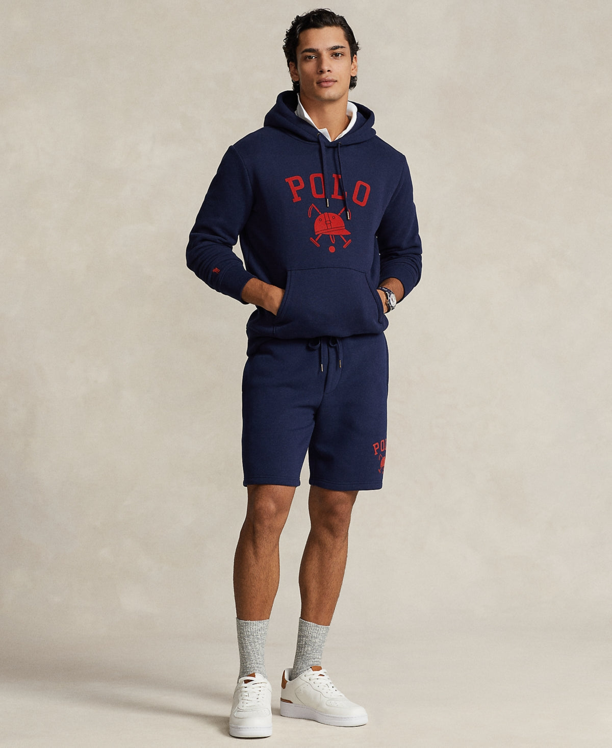Polo Ralph Lauren Mens Classic fit Sweat Shorts Shorts XXL Blue Solid