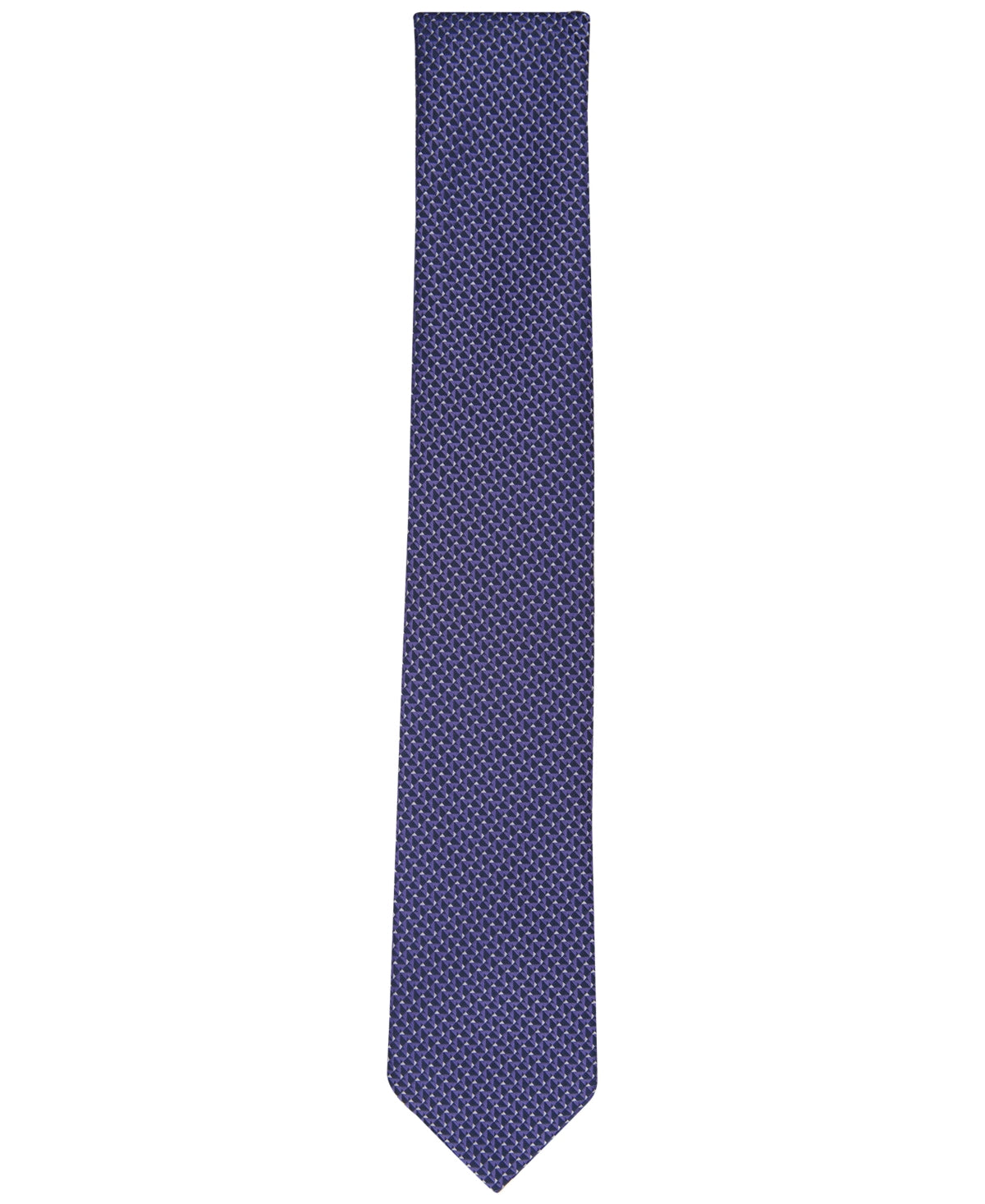 Alfani Mens Tie Morrill Mini Geo Necktie Plum Purple