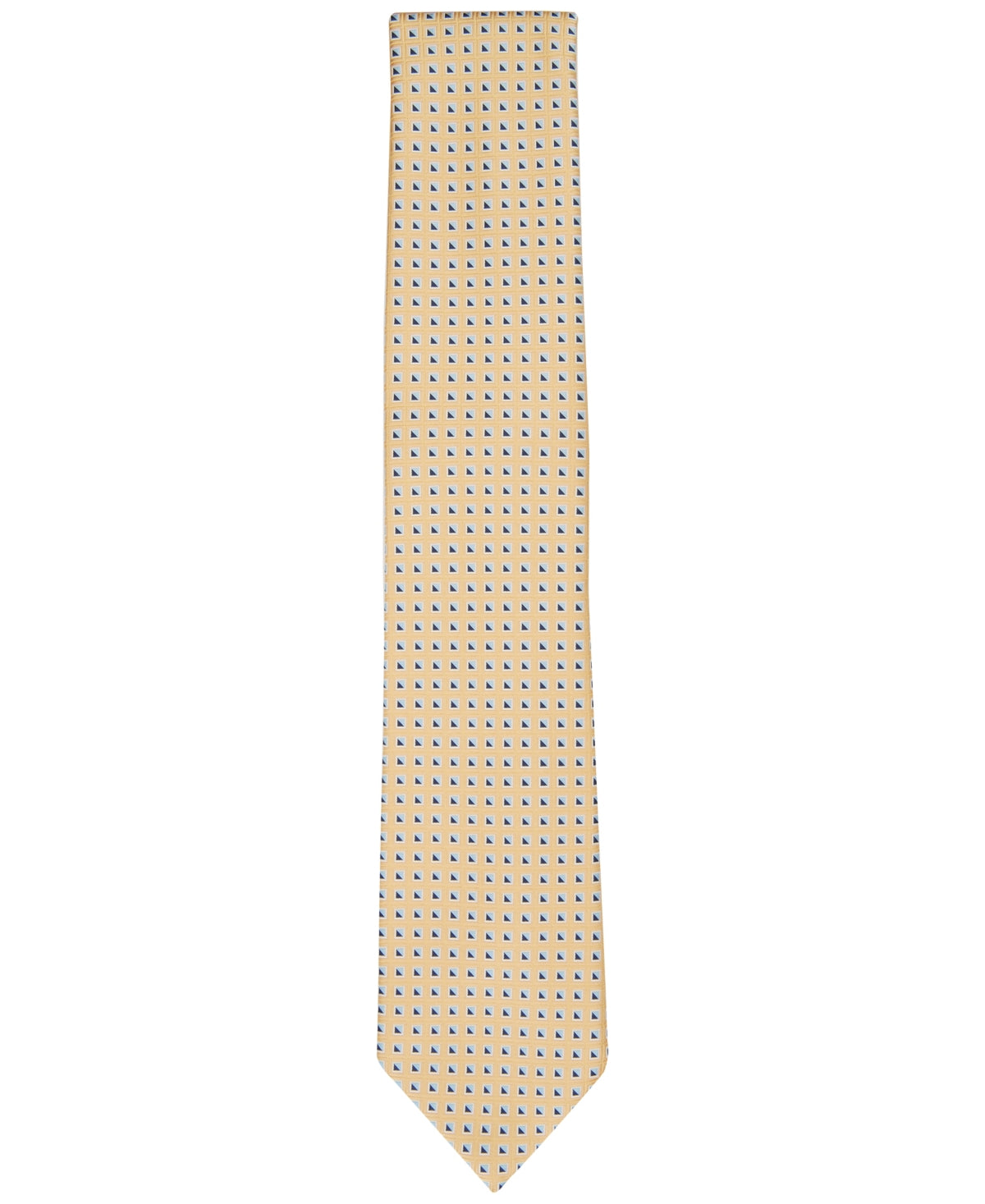 Club Room Mens Necktie  Thorton Yellow Dot Pattern Tie