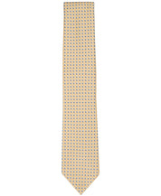 Club Room Mens Necktie  Thorton Yellow Dot Pattern Tie