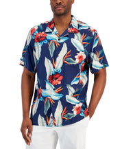 Tommy Bahama Men's Cardona Short Sleeve Button Down Camp Shirt Deep Space 3XL