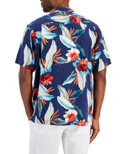 Tommy Bahama Men's Cardona Short Sleeve Button Down Camp Shirt Deep Space 3XL