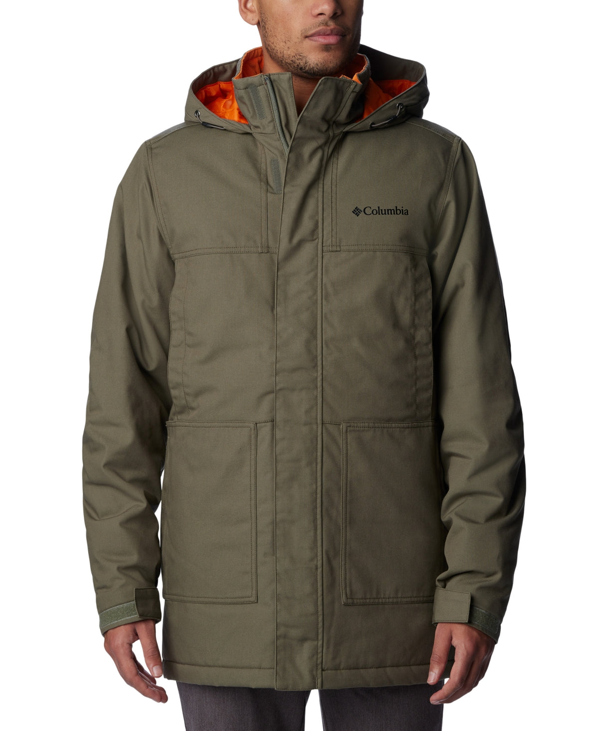 Columbia Men Regular fit Parka Coat XXL Green Solid