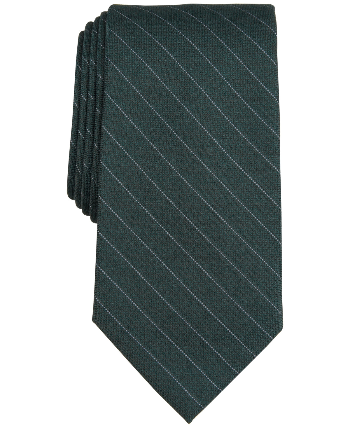 Michael Kors Mens Regular fit Tie Necktie One Size Green Striped