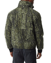 BASS OUTDOOR Mens Quilted Zip Front Bomber Jacket Coat Green Bark Camo XL