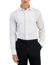 Alfani Men Slim fit Long Sleeve Button-Up Shirt XL White Solid