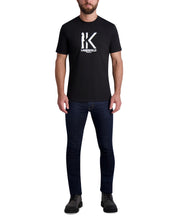 KARL LAGERFELD PARIS Men's Slim Fit Short Sleeve T Shirt Black Large