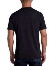 KARL LAGERFELD PARIS Men's Slim Fit Short Sleeve T Shirt Black Large