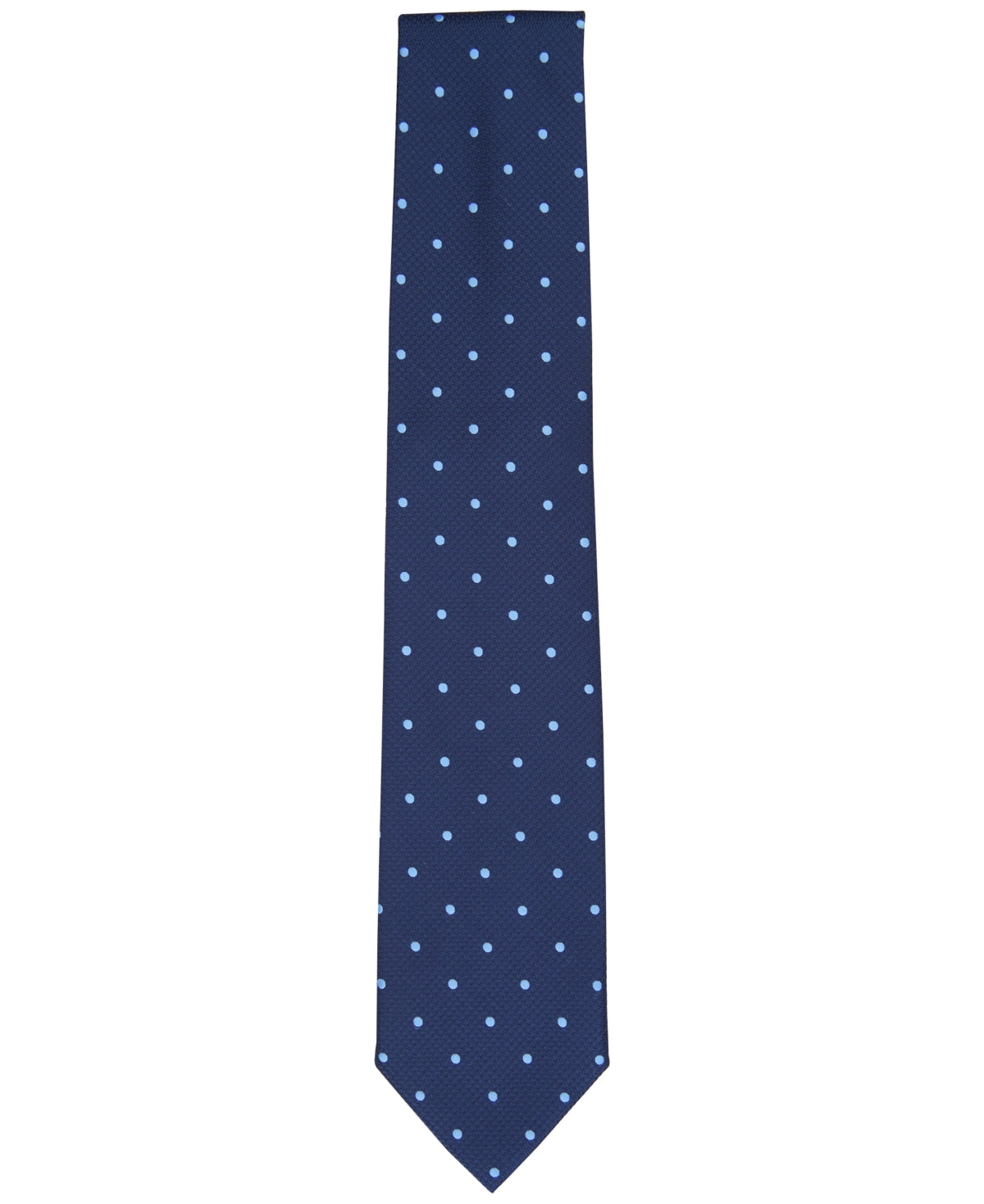 Club Room Men Regular fit Tie Necktie One Size Blue Delevan Dot