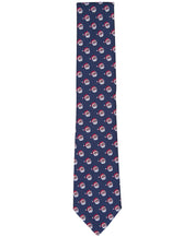 Club Room Mens Necktie Santa Graphic Navy Blue Tie