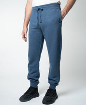 Lazer Men's Burnout Fleece Jogger Pants Sweatpants Dusk Blue XL