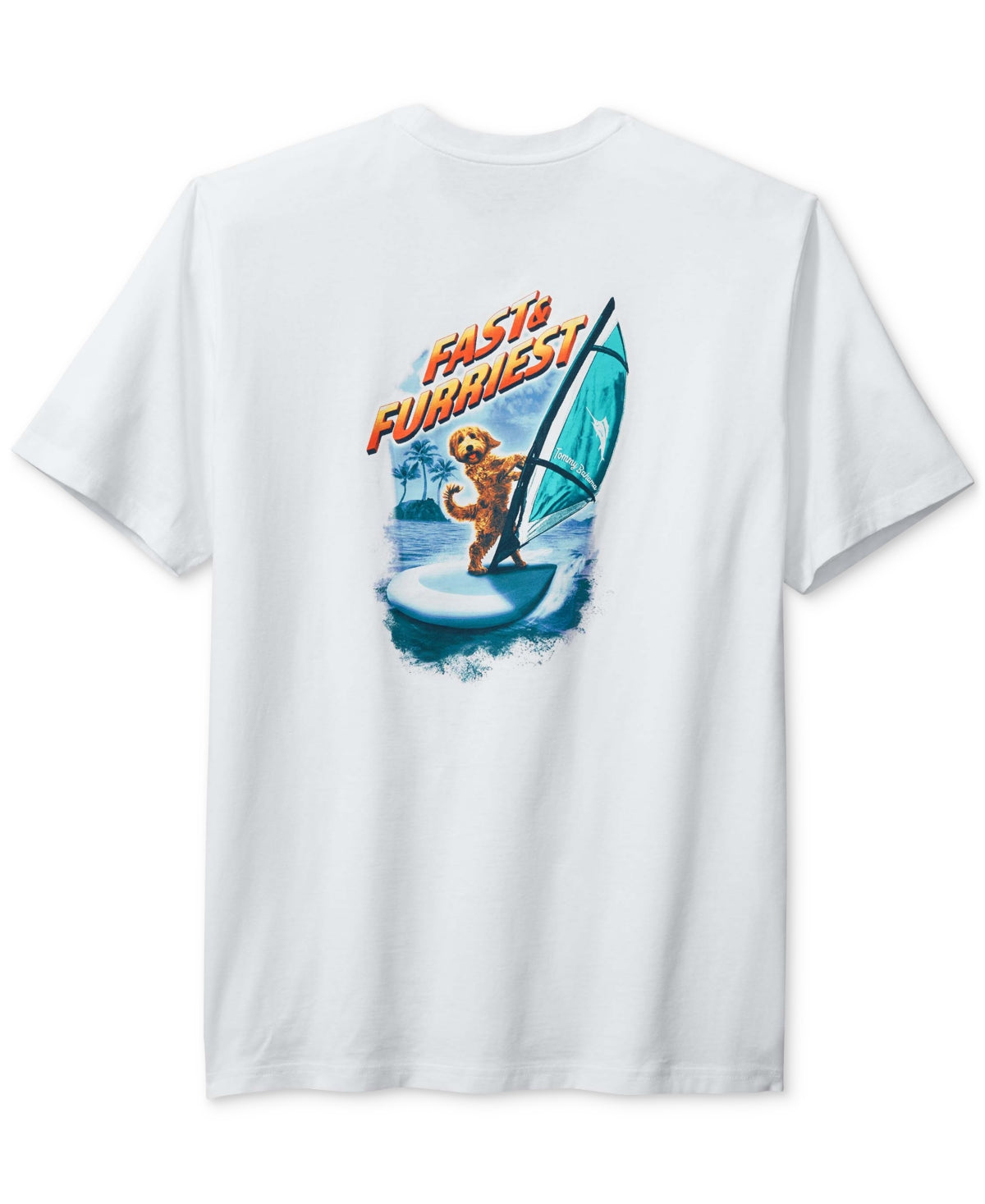 Tommy Bahama Mens Regular fit Short Sleeve Graphic T-Shirt Shirt XXXL White