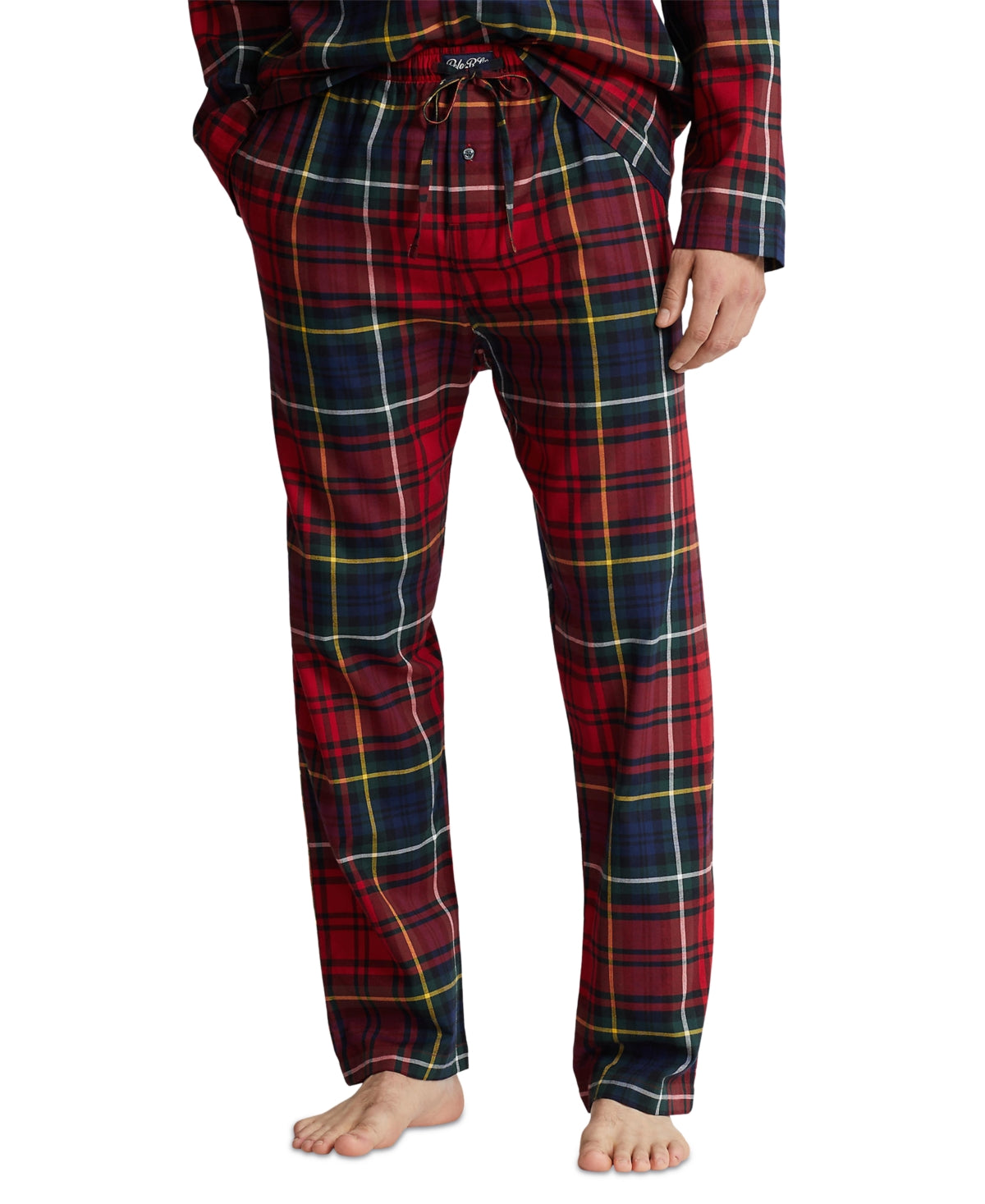 Polo Ralph Lauren Mens Regular fit Flannel Pants Pajamas Medium Red