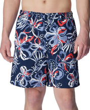 Columbia Men Regular fit Athletic Shorts XXL / 8 Blue Floral Quick Dry