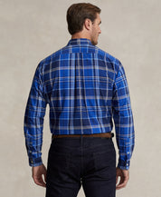 Polo Ralph Lauren Mens Big Tall Blue Plaid Oxford Button Down Shirt 2XLT