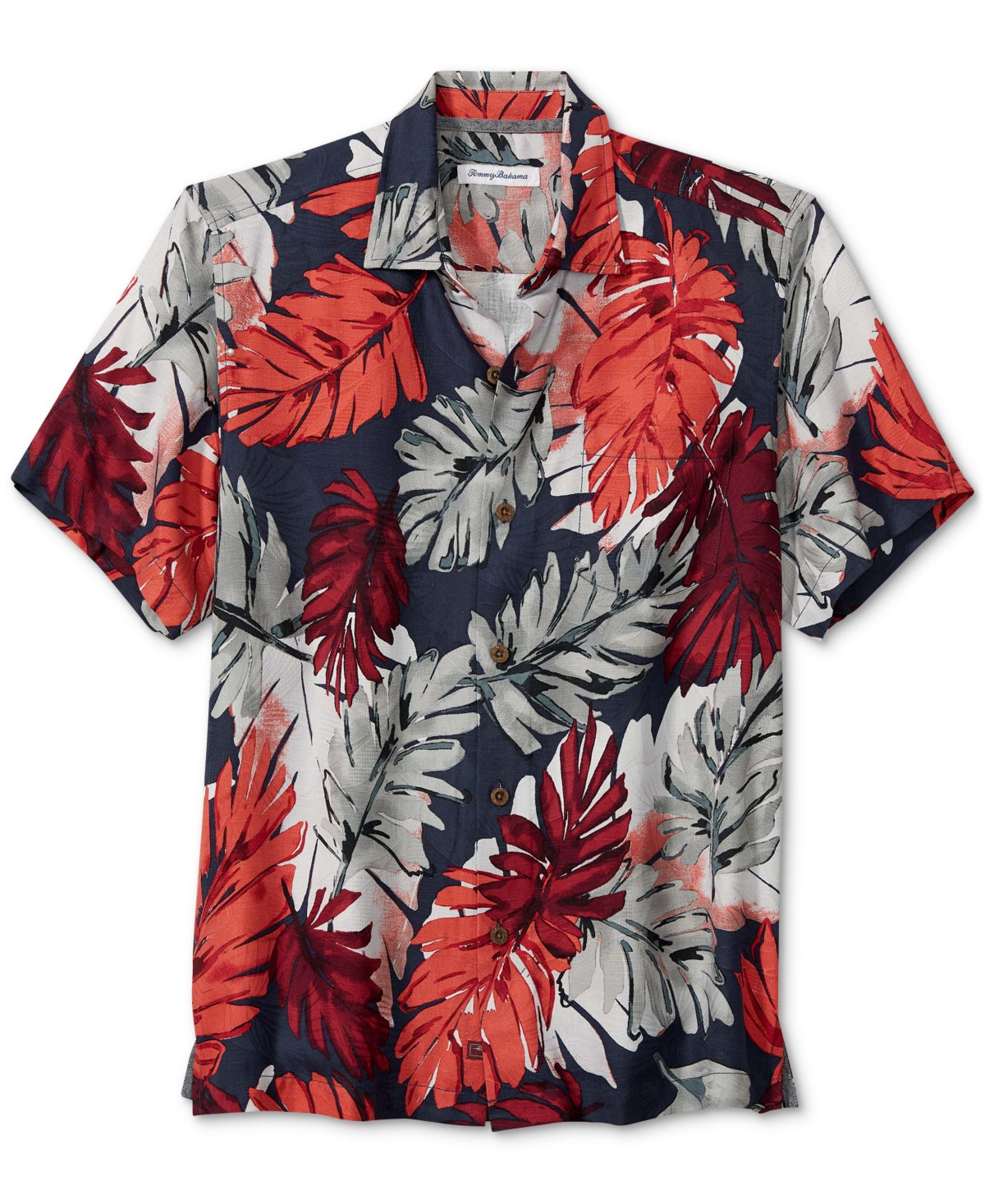Tommy Bahama Mens Regular fit Short Sleeve Button-Up Shirt Large Blue