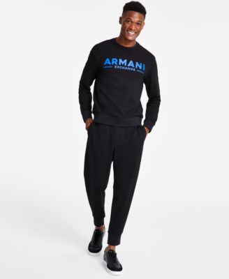 Ax Armani Exchange Mens Regular fit Joggers Pants XXL / 30 Black Solid