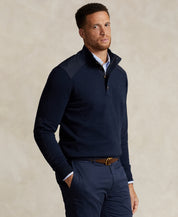 Polo Ralph Lauren Men's Big Tall Cotton Hybrid Full Zip Sweater Blue XLT