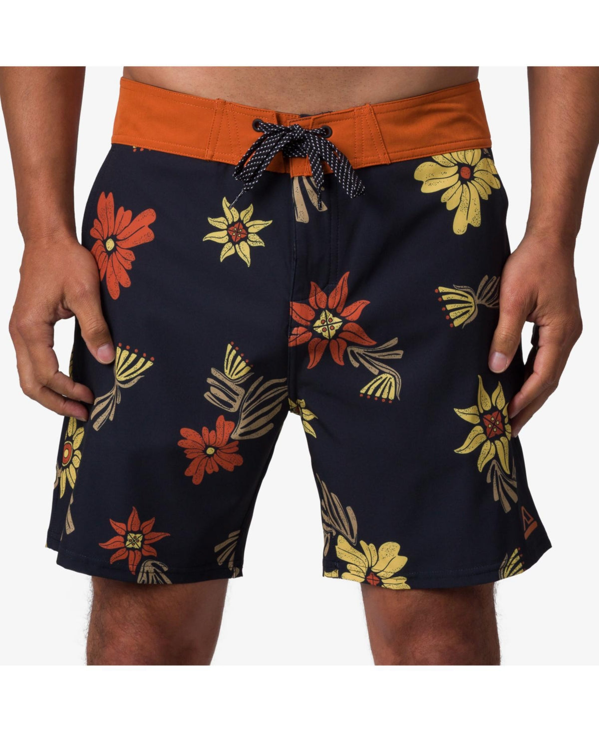 Reef Men's Compass Active Shorts Caviar Black Multi  28