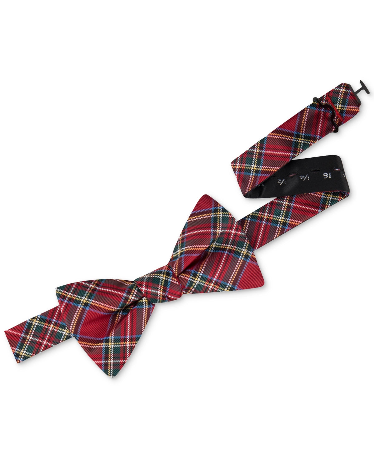 Tommy Hilfiger Royal Plaid Bow Tie Red Necktie