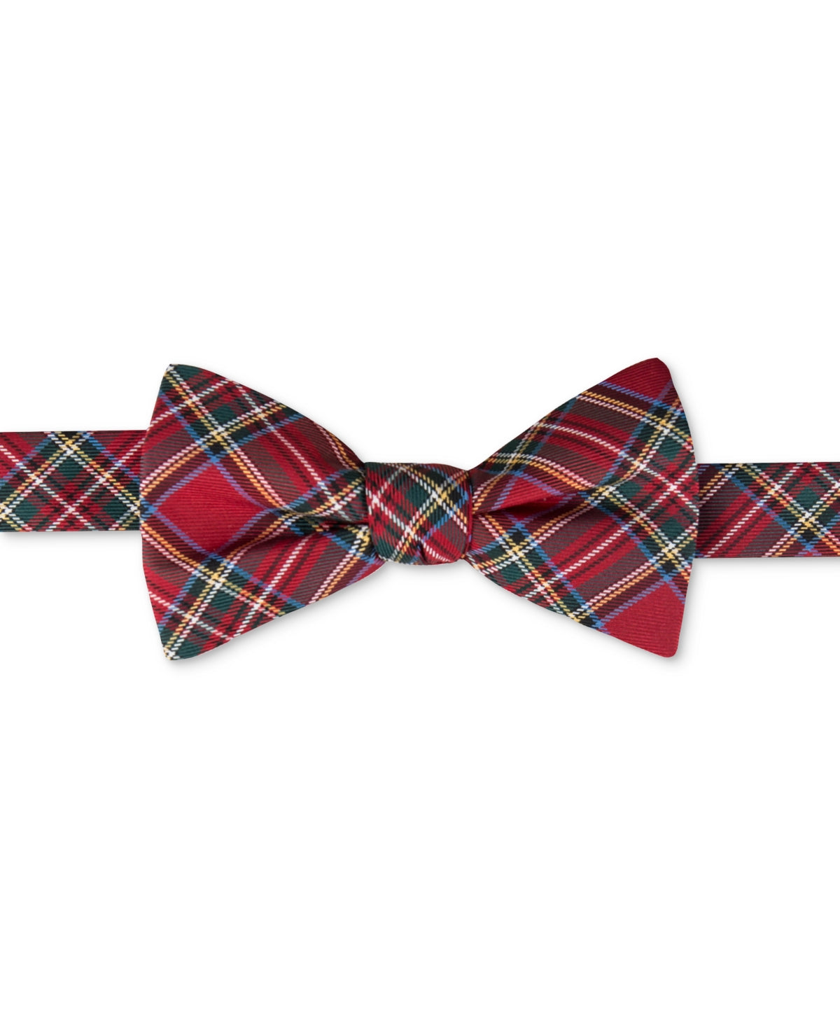 Tommy Hilfiger Royal Plaid Bow Tie Red Necktie