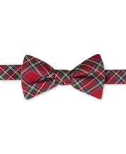 Tommy Hilfiger Royal Plaid Bow Tie Red Necktie