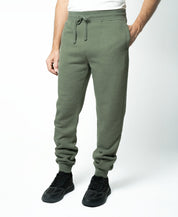 Lazer Mens Burnout Pants Fleece Jogger Sweatpants Thyme Green Large