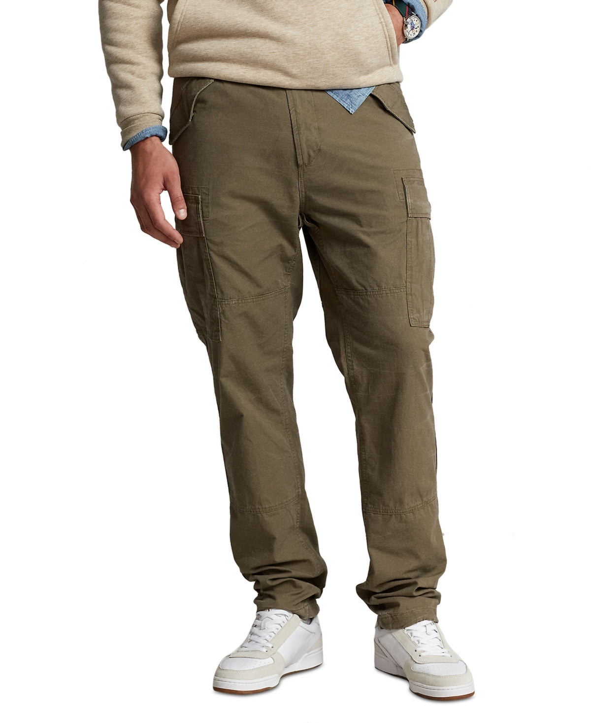 Polo Ralph Lauren Men's Classic Tapered Fit Canvas Cargo Pants Green  46 x 34