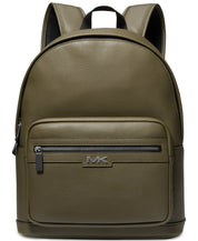 Michael Kors Mens Malone Olive Green Pebble Solid Backpack