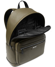 Michael Kors Mens Malone Olive Green Pebble Solid Backpack