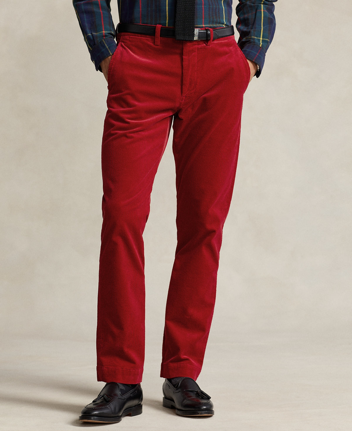 Polo Ralph Lauren Mens Stretch Corduroy Pants Red 33 x 32