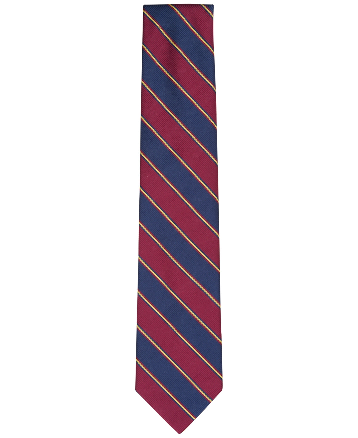 Club Room Mens Troutman Stripe Tie Navy Blue Necktie