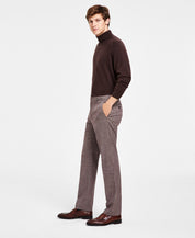 Tommy Hilfiger Men's Modern Fit TH Flex Stretch Dress Pants Grey Red 38 x 34