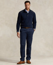 Big & Tall Polo Ralph Lauren Hybrid Quarter Zip Sweater 3XB Navy Blue 3XL Big