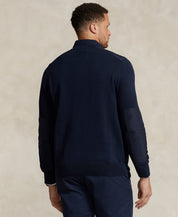 Big & Tall Polo Ralph Lauren Hybrid Quarter Zip Sweater 3XB Navy Blue 3XL Big