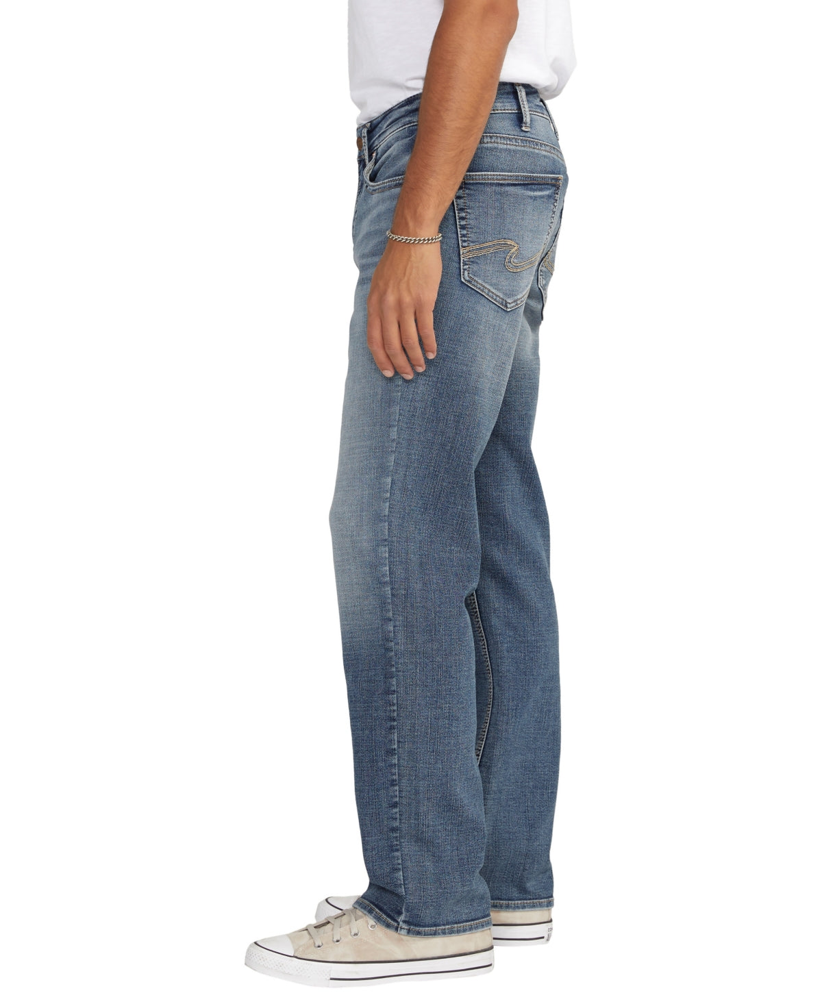 Silver Jeans Co. Mens Classic Fit Straight Leg Jeans Grayson Indigo 40x  32