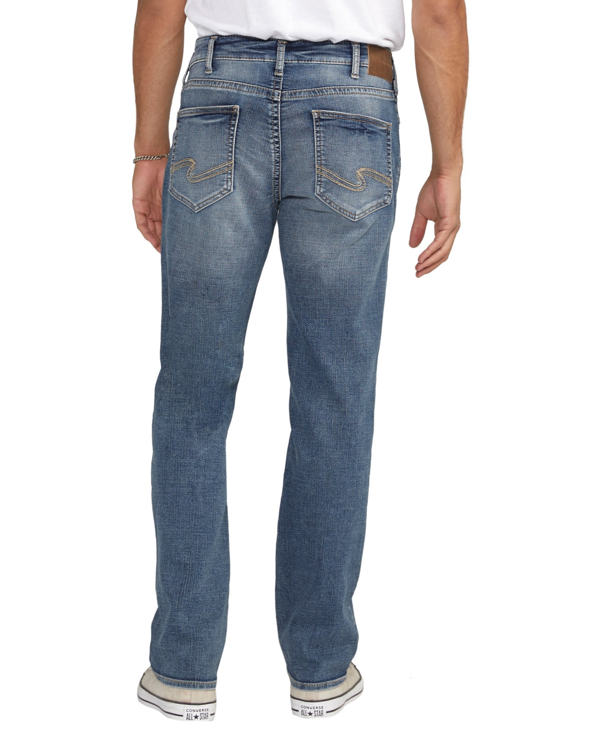 Silver Jeans Co. Mens Classic Fit Straight Leg Jeans Grayson Indigo 40x  32